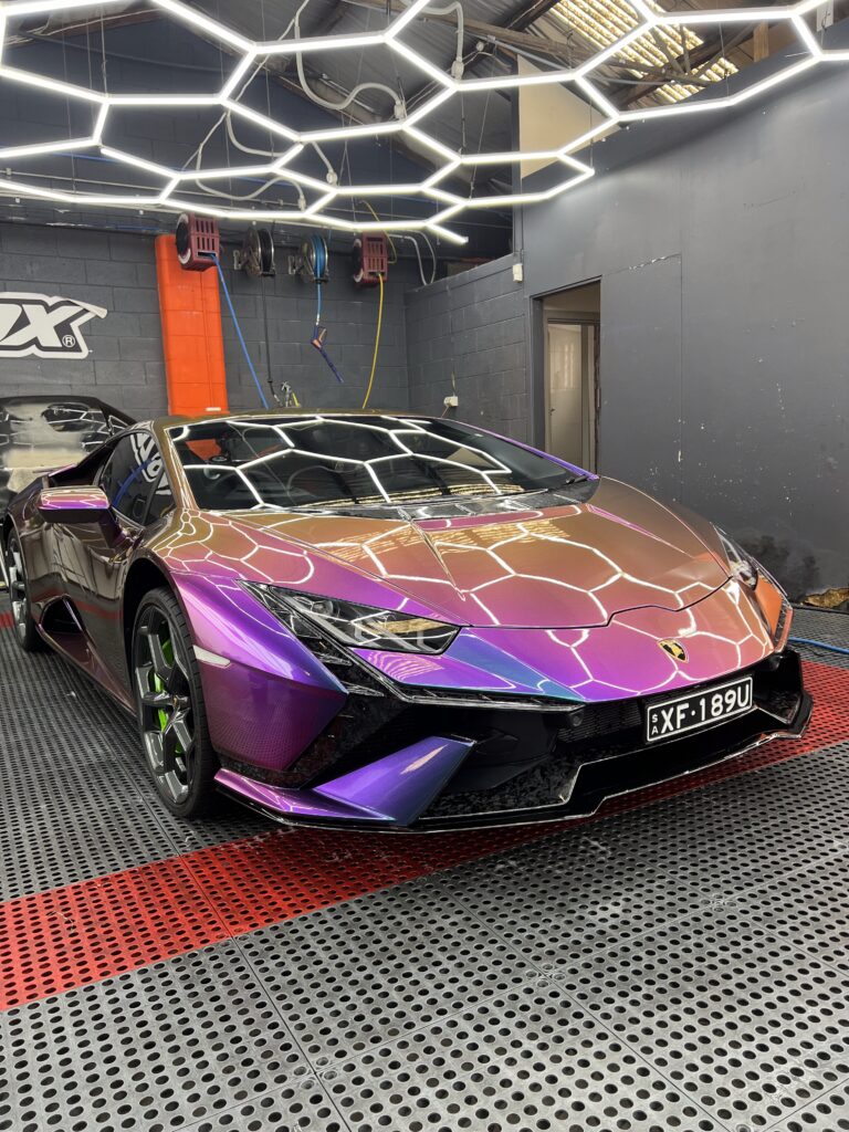 A Lamborghini that has received the best ceramic coating in Adelaide