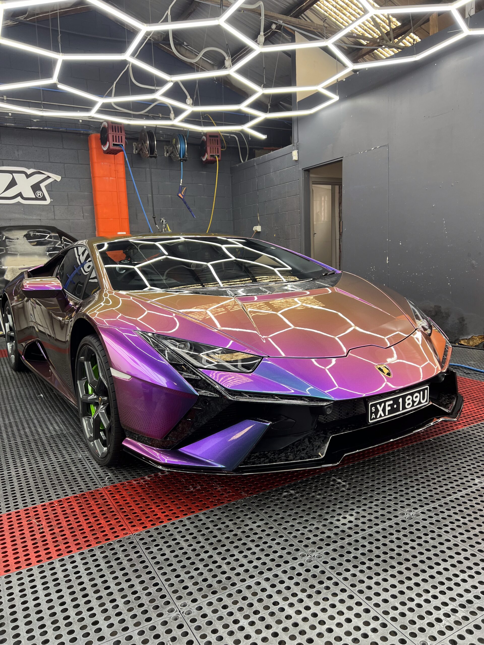 A Lamborghini that has received the best ceramic coating in Adelaide